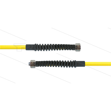 Carwash Titan-Slide Schlauch gelb DN06 - 3,5m - 2x M18x1,5 (12L) DKOL - 2x SKS schwarz