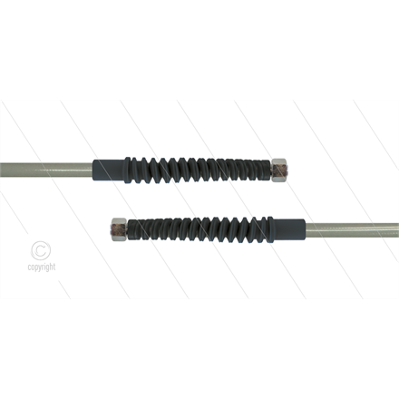 Carwash Titan-Slide Schlauch grau DN06 - 4,0m - 2 x M18x1,5 (8L) DKOL - 2x SKS schwarz