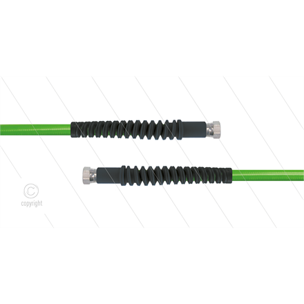 Carwash Titan-Slide Schlauch grün DN06 - 3,5m - 2 x 1/4" DKR - 2x SKS schwarz - 300 Bar