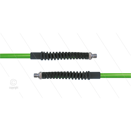 Carwash Titan-Slide Schlauch grün DN06 - 4,0m - 2 x 1/4" AGR - 2x SKS schwarz - 300 Bar