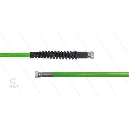 Carwash Titan-Slide Schlauch grün DN06 - 5,0m - 2 x 1/4" DKR - 1x SKS schwarz - 300 Bar