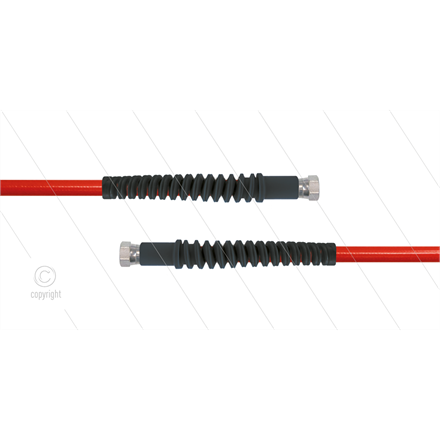 Carwash Titan-Slide Schlauch rot DN06 - 3,5m - 2x 1/4" DKR - 2x SKS schwarz - 300 Bar
