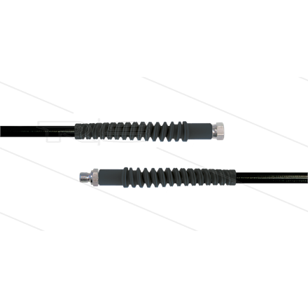 Carwash Titan-Slide Schlauch schwarz DN06 - 4,25m - 1/4" DKR x 1/4" AGR - 2x SKS - 300 Bar