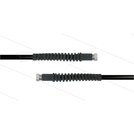 Carwash Titan-Slide Schlauch schwarz DN06 - 5,3m - 2x 3/8" DKR - 2x SKS - 300 Bar