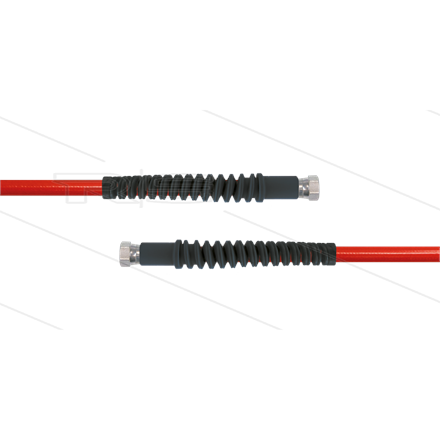 CarwashTitan-Slide Schlauch rot DN06 - 5,5m - 2x 1/4" DKR VA - 2x - SKS schwarz - 300 Bar