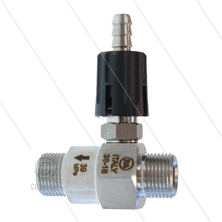 Chemieinjektor - Edelstahl - Einstellbar - Ø1.8mm (090) - 350 Bar - 30 l/min - max 90°C -