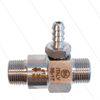Chemieinjektor - Edelstahl - Ø1.5mm (065) - 350 Bar - 30 l/min - max 90°C - 2 x 3/8" AG