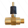 Chemieinjektor - Messing - Einstellbar - Ø1.8mm (090) - 280 Bar - 30 l/min - max 90°C - 3/