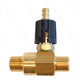 Chemieinjektor - Messing - Einstellbar - Ø2.1mm (120) - 280 Bar - 30 l/min - max 90°C - 2