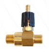 Chemieinjektor - Messing - Einstellbar - Ø2.1mm (120) - 280 Bar - 30 l/min - max 90°C - 2