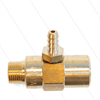 Chemieinjektor - Messing - Ø1.8mm (090) - 280 Bar - 30 l/min - max 90°C - 3/8" IG x 3/8" A
