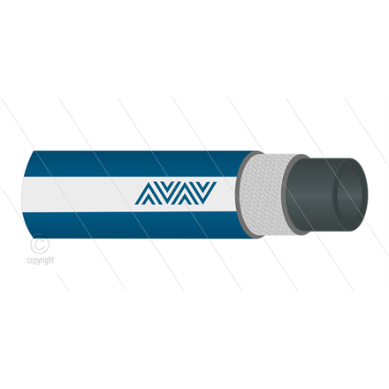 CleanFarm Schlauch DN12 (1/2") - blau - 80 Bar - Ø20,5mm - 150°C