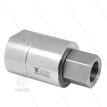 DGE Drehgelenk - einfach gelagert - 2 x 1 1/2" IG - 200 Bar - NW36 - 30 U/min - max 120°C