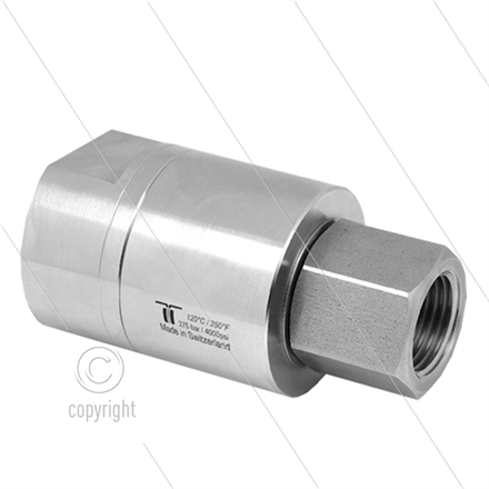 DGE Drehgelenk - einfach gelagert - 2 x 3/4" IG - 275 Bar - NW18 - 30 U/min - max 120°C
