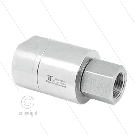 DGEI Drehgelenk - dreifach gelagert - 2 x 3/8 IG" - 350 Bar - NW10 - 30 U/min - max 120°C