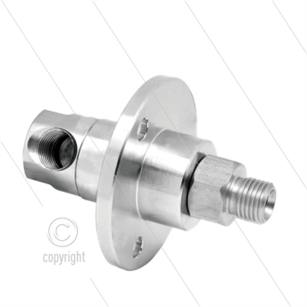 DGF Winkeldrehgelenk - Dreifach gelagert - Flansch - 3/8" IG x 3/8" AG - 275 Bar - NW6