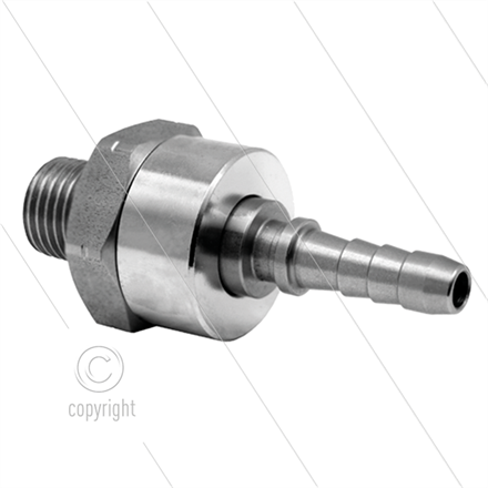 DGK Drehgelenk - einfach gelagert - 1/4" AG x 1/4" Pressnippel - 275 Bar - NW4 - 30 U/min
