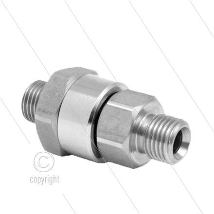 DGK Drehgelenk - einfach gelagert - 3/8" AG x 1/4" AG - 275 Bar - NW6 - 30 U/min