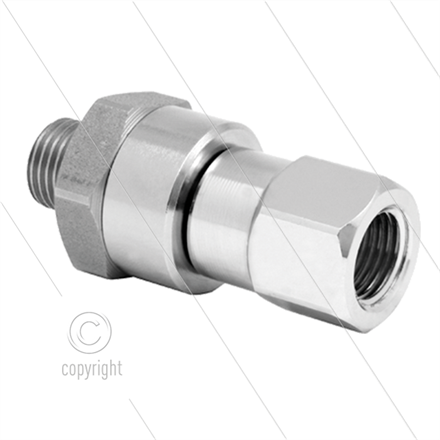 DGK Drehgelenk - einfach gelagert - 3/8" AG x 1/4" IG - 275 Bar - NW6 - 30 U/min