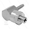 DGK Winkeldrehgelenk- einfach gelagert - 1/4" AG x 3/8" Pressnippel - 275 Bar - NW 6.4