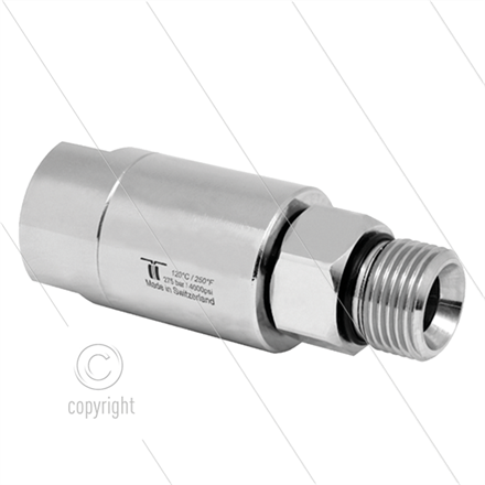 DGLI Drehgelenk - dreifach gelagert - 1/4" IG x 1/4" AG - 275 Bar - NW6