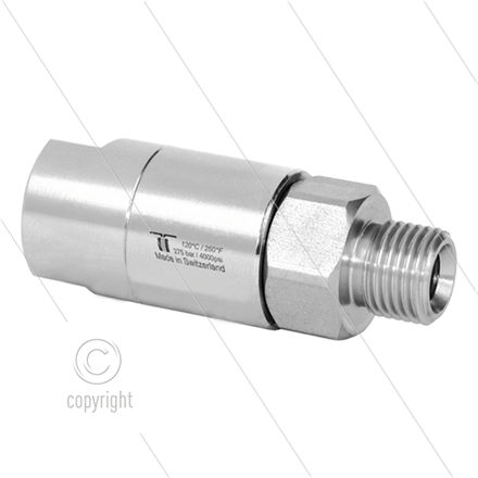 DGS Drehgelenk - zweifach gelagert - 3/8" IG x 3/8" AG - 275 Bar - NW6 - 30 U/min