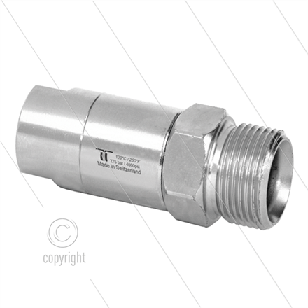 DGS Drehgelenk - zweifach gelagert - 3/8" IG x M21x1,5 AG - 275 Bar - NW6 - 30 U/min