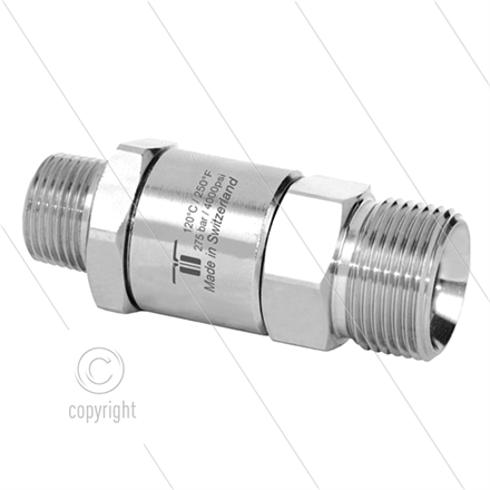 DGV Drehgelenk - einfach gelagert - 1/2" AG x M22x1,5 AG - 275 Bar - NW9 - 30 U/min