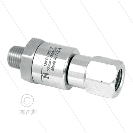 DGVI Drehgelenk - einfach gelagert - 1/2" IG x 1/2" AG - 500 Bar - NW9 - 30 U/min