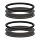 Dichtsatz für R+M Winkeldrehgelenk 3/4" DN19 2 x O-Ring EPDM + 2 x Gleitring PTFE