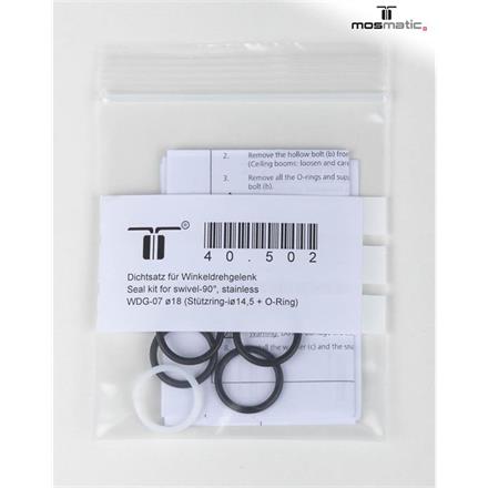 Dichtsatz für Winkeldrehgelenk WDG-07 ø18 (Stützring + O-Ring)