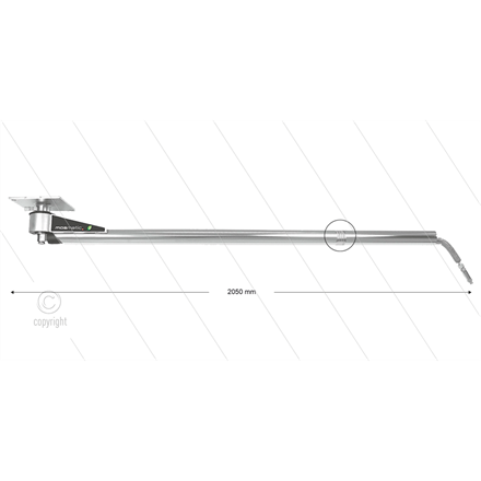 DKF - Deckenkreisel mit Federung - L=2050mm - Anschluss Ein: 1/4" IG x Aus: 1/4" AG