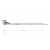DKPbl - Deckenkreisel mit LED - L=1750mm - Anschluss Ein 1/4" IG x Aus 1/4" IG