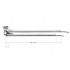 DKPbl - Doppel-Deckenkreisel mit LED - L=1600 / 1750mm