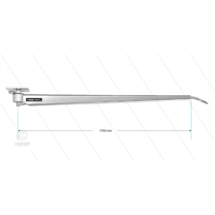 DKR - Deckenkreisel in Wabenform - L=1750mm - Anschluss Ein:1/4" IG x Aus:1/4" AG