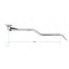 DKZ - Deckenkreisel - L=1550mm - Z-Ausführung - Anschluss Ein 1/4" IG x Aus 1/4" IG