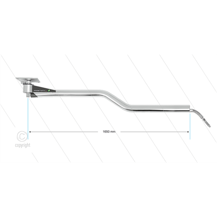 DKZ - Deckenkreisel - L=1650mm - Z-Ausführung - Anschluss Ein 1/4" IG x Aus 1/4" AG