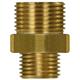 Doppelnippel 1/8"AG : 1/4"AG Messing 400 bar Länge: 22 mm. Max. 150 °C