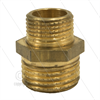 Doppelnippel reduziert - messing - 3/8" AG x 3/4" AG