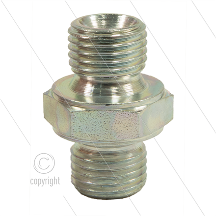 Doppelnippel - Stahl - 2 x 3/8" AG - BSP