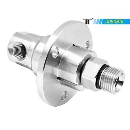 Drehgelenk-90° mit Flansch, Karbid/rf DYF-06-90° G1/4"F G3/8"M