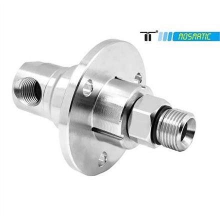 Drehgelenk-90° mit Flansch, Keramik/rf DXF-06-90° G1/4"F G3/8"M