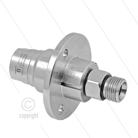 Drehgelenk DYFI 275bar, Edelstahl mit Flansch - 3/8"IG x 3/8