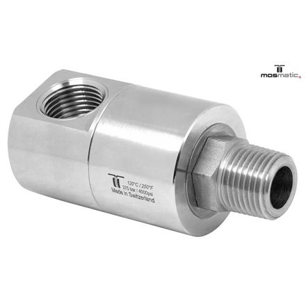 Drehgelenk gross-90° einfach gelagert, rostfrei DGE-90°-10 G3/8"F G3/8"kM