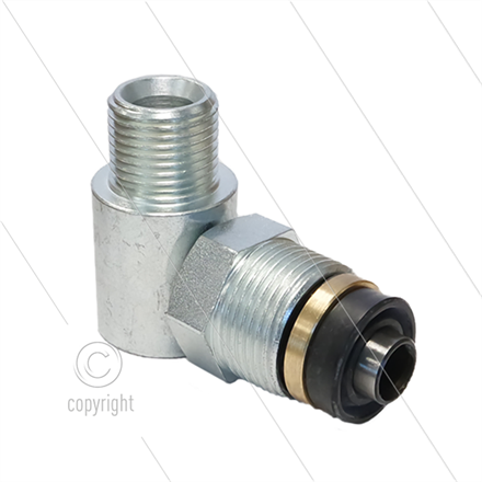 Drehgelenk Stahl verzinkt Ramex 3/4"AG x 1/2" AG - 200 bar