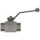 Dreiwegehahn 1/2"IG 500 Bar Stahl verzinkt BK3-DN13-G1/2-112A Zn-L