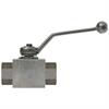 Dreiwegehahn 1/2"IG 500 Bar Stahl verzinkt BK3-DN13-G1/2-112A Zn-L
