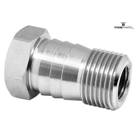 Düsenhalter mit Aufnahme ø16, rf-1.4305 M12x1-F 1/8"NPT-F G3/8"M SW19
