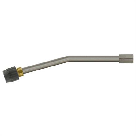 Düsenrohr 150 mm Edelstahl 1/4"IG : Düsenmutter K 15° abgewinkelt