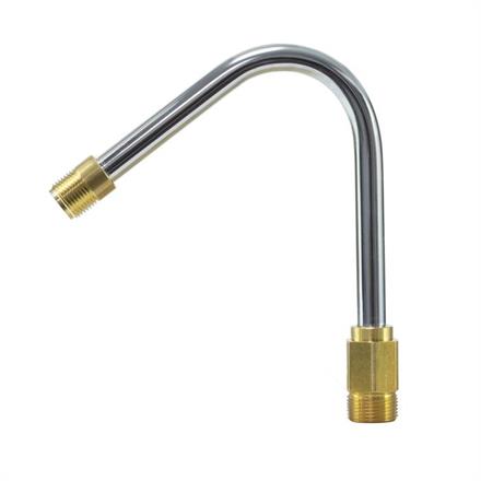 Düsenrohr 250 mm Stahl verz.M22x1,5AG : M18x1,5AG 120° abgewinkelt